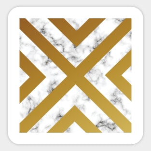 Gold Marmor Grunge Pattern Sticker